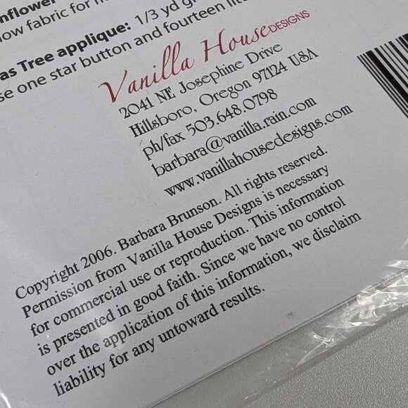 Vanilla House Designs Holiday Placemats #p127 Pattern 2006 - Picture 4 of 4